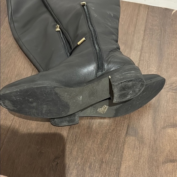IMNYC ISAAC MIZRAHI TALL LEATHER RIDING BOOTS size 8M - Picture 8 of 9